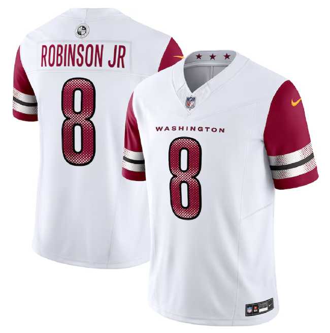 Men & Women & Youth Washington Commanders #8 Brian Robinson Jr. White 2023 F.U.S.E. Vapor Limited Stitched Jersey
